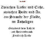 Inschrift Gedenkstein